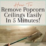How To Remove Painted Popcorn Ceilings In 30 Minutes Before Painting