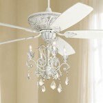 The Beauty Of A White Chandelier Ceiling Fan